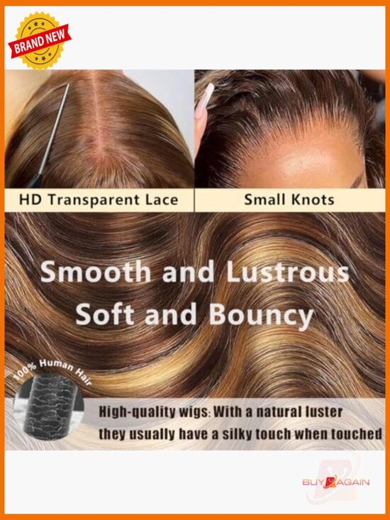 30 Inch Body Wave Lace Front Wig 220 Density Pre Plucked 13x6 HD Lace Wig Human main image 4